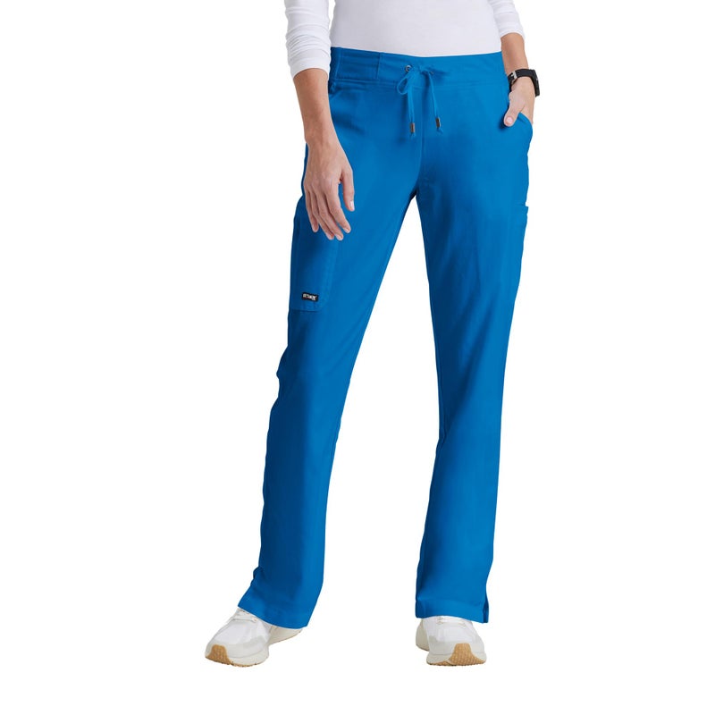 BARCO Grey s Anatomy Classic Mia Scrub Pant for Women New Royal, 6-Pocket Low-Rise Straight Leg Bottoms with Natural Stretch, Soil Release Fabric, and Super-Soft Finish Large, Regular Fit - Image 1
